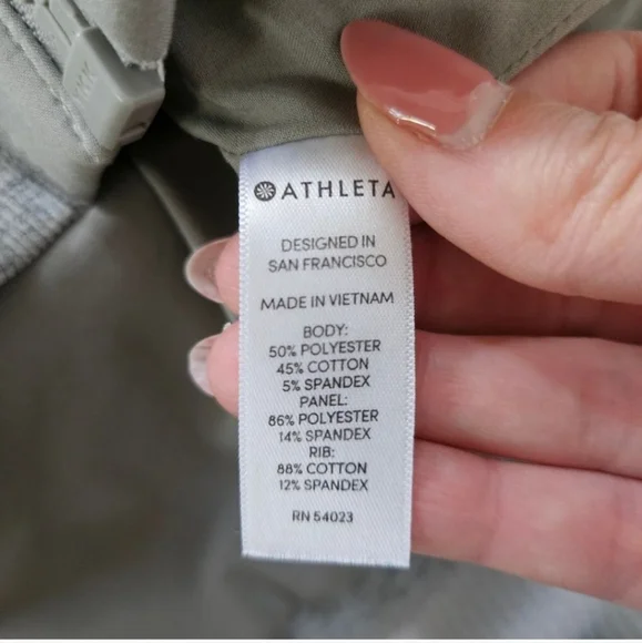 Athleta Heathered Grey Zip-up Hoodie Size XS - Picture 3 of 5